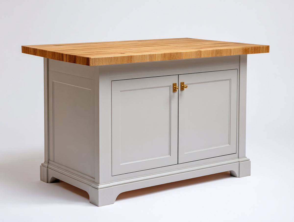 Aparador de madera gris y madera natural 160 x 45 x 85 cm - color gris y madera natural - diseño clásico con dos puertas